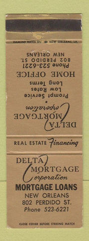 Matchbook Cover - Delta Mortgage Corp New Orleans LA WEAR