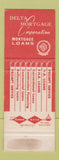 Matchbook Cover - Delta Mortgage Corp New Orleans LA WEAR