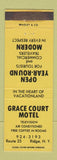 Matchbook Cover - Grace Court Motel Ridge NY WEAR