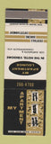 Matchbook Cover - My Apartment Lounge Hotel Vendome Boston MA