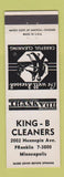 Matchbook Cover - King B Cleaners Minneapolis MN WHITE