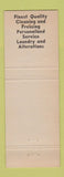 Matchbook Cover - King B Cleaners Minneapolis MN WHITE