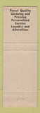 Matchbook Cover - King B Cleaners Minneapolis MN YELLOW