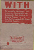 Matchbook Cover - WITH Radio Baltimore MD 40 Strike