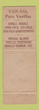 Matchbook Cover - Van Sal Vanillas SH Mahoney WEAR