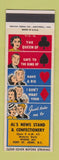 Matchbook Cover - Al's News Stand Confectionery Fort St John BC