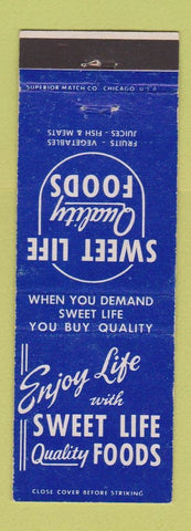 Matchbook Cover - Sweet Life Quality Foods