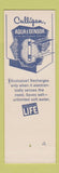 Matchbook Cover - Culligan Water Aqua Sensor