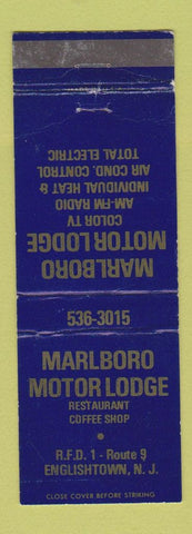 Matchbook Cover - Marlboro Motor Lodge Englishtown NJ WEAR