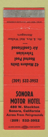 Matchbook Cover - Sonora Motor Inn CA