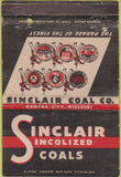 Matchbook Cover - Sinclair Coals Kansas City MO WEAR 40 Strike