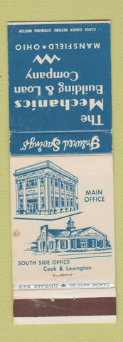 Matchbook Cover - Mechanics Building and Loan Mansfield OH WEAR