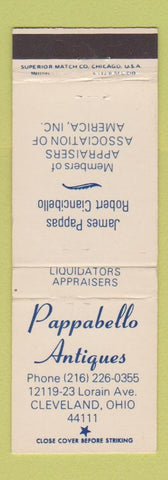 Matchbook Cover - Pappabello Antiques Cleveland OH
