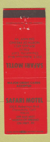 Matchbook Cover - Safari Motel Chowchilla CA