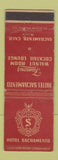 Matchbook Cover - Hotel Sacramento CA WORN