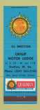 Matchbook Cover - Crislip Motor Lodge Grafton WV Quality Motel