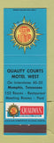 Matchbook Cover - Quality Courts Motel Memphis TN