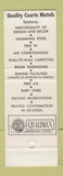 Matchbook Cover - Quality Courts Motel Memphis TN