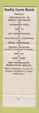 Matchbook Cover - Quality Court Motel Port San Carlos Fort Myers FL