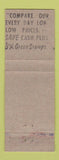 Matchbook Cover - Central Markets Grocery S&H Green Stamps DD Bean WEAR