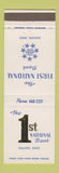 Matchbook Cover - 1st National Bank Galion OH