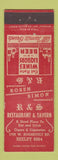 Matchbook Cover - R&S Restaurant Chicago IL ARROW