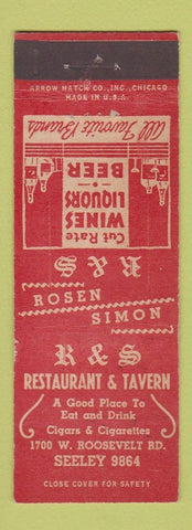 Matchbook Cover - R&S Restaurant Chicago IL ARROW