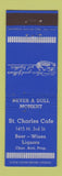 Matchbook Cover - St Charles Cafe Chas Acri WEAR