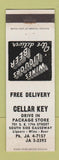 Matchbook Cover - Cellar Key Liquor Store Fort Lauderdale FL
