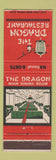 Matchbook Cover - Dragon Restaurant Chinese Washington DC