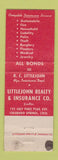 Matchbook Cover - Littlejohn Real Estate Insurance Colorado Springs