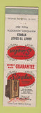 Matchbook Cover - Seigeler Oil Heater Mahnomen MN Coast to Coast