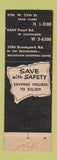 Matchbook Cover - Lincoln Savings and Loan Abraham