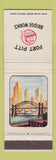 Matchbook Cover - Fort Pitt Bridge Works Pittsburgh PA Canonsburg WEAR