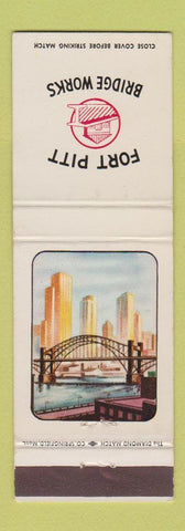 Matchbook Cover - Fort Pitt Bridge Works Pittsburgh PA Canonsburg WEAR