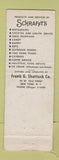 Matchbook Cover - Schrafft's Restaurant New York City Philadelphia Boston WEAR