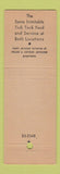 Matchbook Cover - Tick Tock Restaurant North Holywood CA Toluca