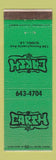 Matchbook Cover - Earth Slidell LA Records Tapes GREEN WEAR