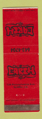 Matchbook Cover - Earth Slidell LA Records Tapes RED WEAR
