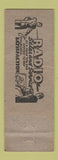 Matchbook Cover - Radio Service Leominster MA WORN