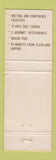 Matchbook Cover - Sawmill Creek Huron OH WEAR