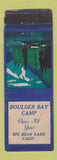 Matchbook Cover - Boulder Bay Camp Big Bear Lake CA WORN