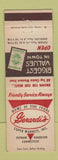 Matchbook Cover - Gerardi's Super Markets Grocery Putnam Danielson CT