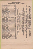 Matchbook Cover - Cedar Crest Motel Lodge Cedar City UT 40 Strike