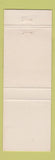 Matchbook Cover - Silver Grove Motors Deco Jeff WEAR