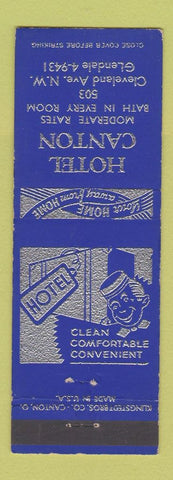 Matchbook Cover - Hotel Canton OH