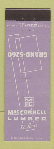 Matchbook Cover - MacConnell Lumber St Louis MO