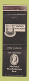 Matchbook Cover - Martha Washington Inn Abingdon VA