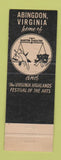 Matchbook Cover - Martha Washington Inn Abingdon VA