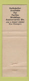 Matchbook Cover - Settler's Tavern Shaker Heights OH? WEAR